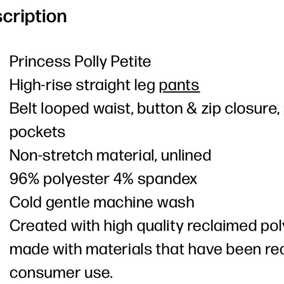 PRINCESS POLLY PANTS - Picture 8 of 10